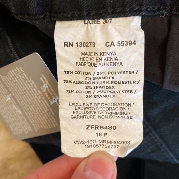 NWT Riders by LEE Indigo Women’s Black Stretch Denim Midrise Bootcut 16p - Picture 4 of 4